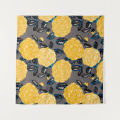 Waterverf naadloos patroon met camelliumbloemen. wandkleed (Voorkant (horizontaal))