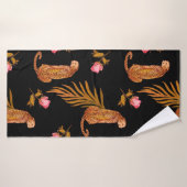 Waterverf naadloos patroon met cheeths badhanddoek (Badhanddoek)