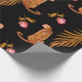 Waterverf naadloos patroon met cheeths cadeaupapier (Hoek)