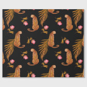 Waterverf naadloos patroon met cheeths cadeaupapier (Vlak)