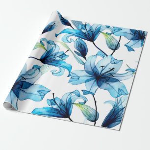 waterverf naadloos patroon met doorzichtige vloer cadeaupapier