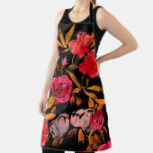 Waterverf naadloos patroon met eenvoudige handteke schort (Insitu)