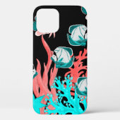 Waterverf naadloos patroon met exotische vissen op Case-Mate iPhone case (Achterkant)