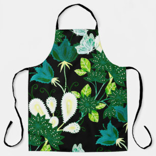Waterverf naadloos patroon met fantasiebloemen a schort