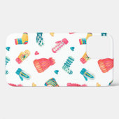 Waterverf naadloos patroon met gebreide warme kled Case-Mate iPhone case (Achterkant (horizontaal))