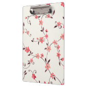 Waterverf naadloos patroon met gestileerde veer klembord (Links)