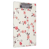 Waterverf naadloos patroon met gestileerde veer klembord (Rechts)