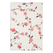 Waterverf naadloos patroon met gestileerde veer mini klembord (Achterkant)