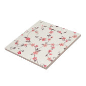 Waterverf naadloos patroon met gestileerde veer tegeltje (Zijkant)