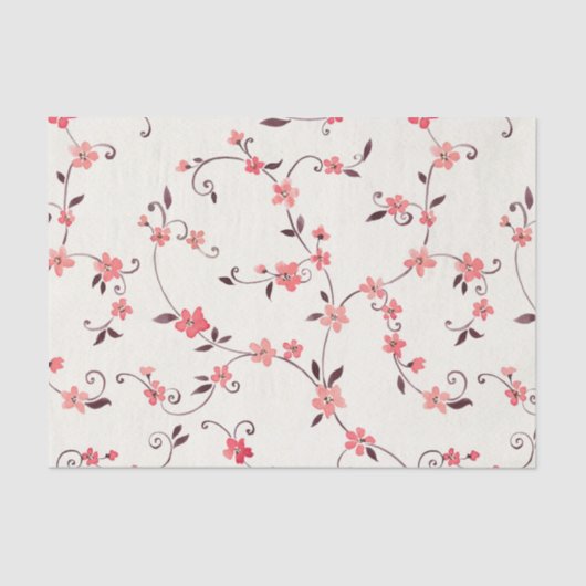 Waterverf naadloos patroon met gestileerde veer tissuepapier (Voorkant)