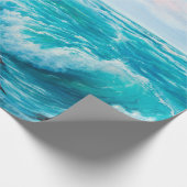 Waterverf naadloos patroon met handbeschilderd bla cadeaupapier (Hoek)