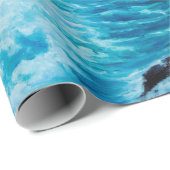 Waterverf naadloos patroon met handbeschilderd bla cadeaupapier (Rol Hoek)