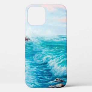 Waterverf naadloos patroon met handbeschilderd bla Case-Mate iPhone case