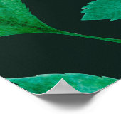 Waterverf naadloos patroon met handbeschilderd bla poster (Hoek)