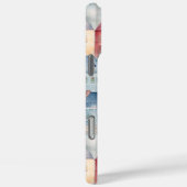 Waterverf naadloos patroon met huizen Case-Mate iPhone case (Achterkant / Rechts)