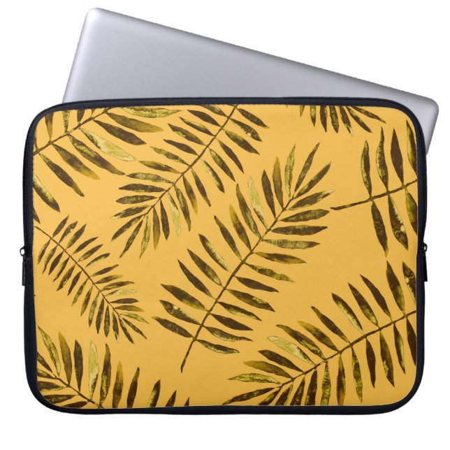 Waterverf naadloos patroon met kleurrijk abstract laptop sleeve (Voorkant)