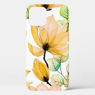 Waterverf naadloos patroon met magnoliumbloemen  Case-Mate iPhone case