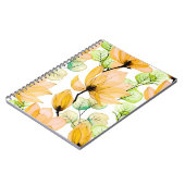 Waterverf naadloos patroon met magnoliumbloemen  notitieboek (Linkerzijde)