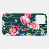 Waterverf naadloos patroon met mais-papaverbloem Case-Mate iPhone case (Achterkant (horizontaal))