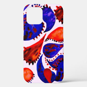 Waterverf naadloos patroon met paisley. Abstract iPhone 12 Hoesje