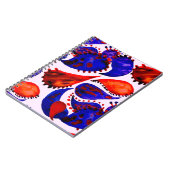 Waterverf naadloos patroon met paisley. Abstract Notitieboek (Linkerzijde)