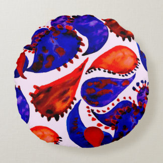 Waterverf naadloos patroon met paisley. Abstract Rond Kussen