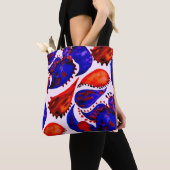 Waterverf naadloos patroon met paisley. Abstract Tote Bag (Dichtbij)