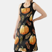 Waterverf naadloos patroon met pompoen schort (Insitu)