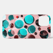 Waterverf naadloos patroon met poolpunten Case-Mate iPhone case (Achterkant (horizontaal))