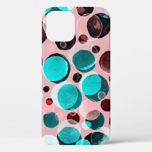Waterverf naadloos patroon met poolpunten Case-Mate iPhone case (Achterkant)