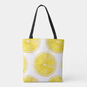 Waterverf naadloos patroon met rijpe plak van het  tote bag (Achterkant)