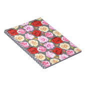 Waterverf naadloos patroon met rozen. Naadloze w Notitieboek (Rechterzijde)