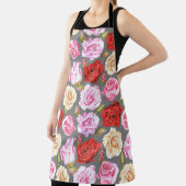 Waterverf naadloos patroon met rozen. Naadloze w Schort (Insitu)