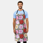 Waterverf naadloos patroon met rozen. Naadloze w Schort (Gedragen)