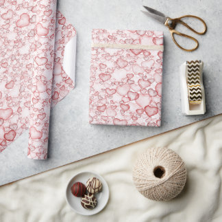 waterverf naadloos patroon met tal van zachte roze cadeaupapier