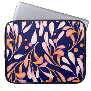 Waterverf naadloos patroon. Rustige botanische don Laptop Sleeve