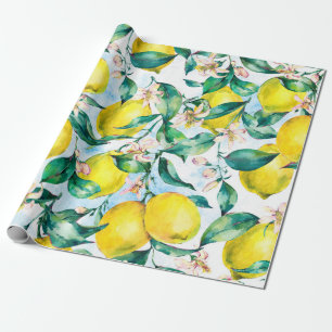 Waterverf  naadloos patroon, tak van fr cadeaupapier