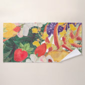 Waterverf naadloos tropisch patroon met exotische  badhanddoek (Badhanddoek)