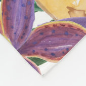 Waterverf naadloos tropisch patroon met exotische  fleece deken (Hoek)