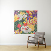 Waterverf naadloos tropisch patroon met exotische  wandkleed (In Situ (horizontaal))