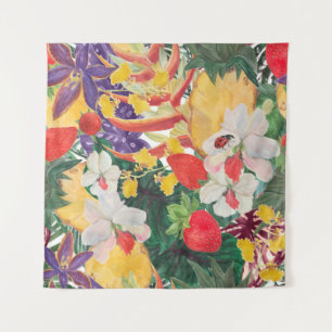 Waterverf naadloos tropisch patroon met exotische  wandkleed