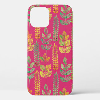 waterverf naadloze florale achtergrondtekst Case-Mate iPhone case