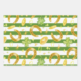 Waterverf Naadloze Patroon Schattigee St Patricks  Inpakpapier Vel