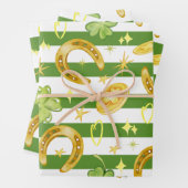 Waterverf Naadloze Patroon Schattigee St Patricks Inpakpapier Vel (In situ)