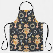 Waterverf naadloze robots schort (Voorkant)