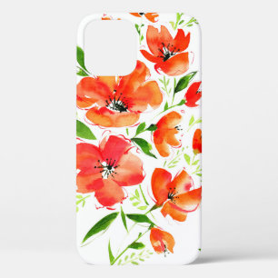 Waterverf naadloze sinaasappel paprika's Case-Mate iPhone case