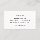 Waterverf naadstressbestendig Visitekaartje (Achterkant)