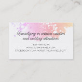 Waterverf naaigarens naadloos visitekaartje (Achterkant)