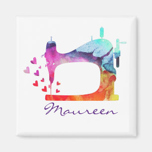 Waterverf naaimachine magneet