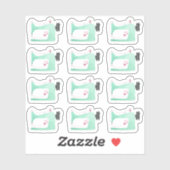 Waterverf Naaimachine Shabby Chic Page Planner Sticker (Vel)